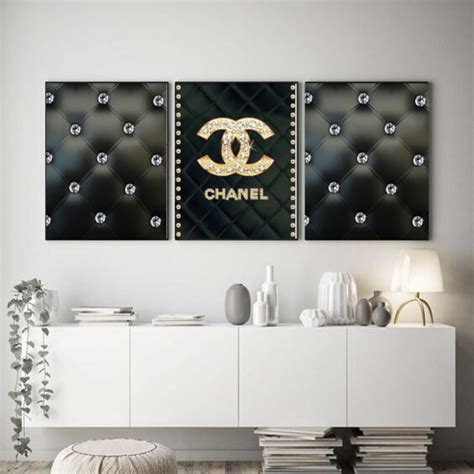 chanel artwork in home decor photos|chanel inspired wall art.